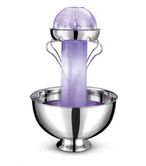 Fontaine à cocktail et à punch lumineuse 32 L avec caisse