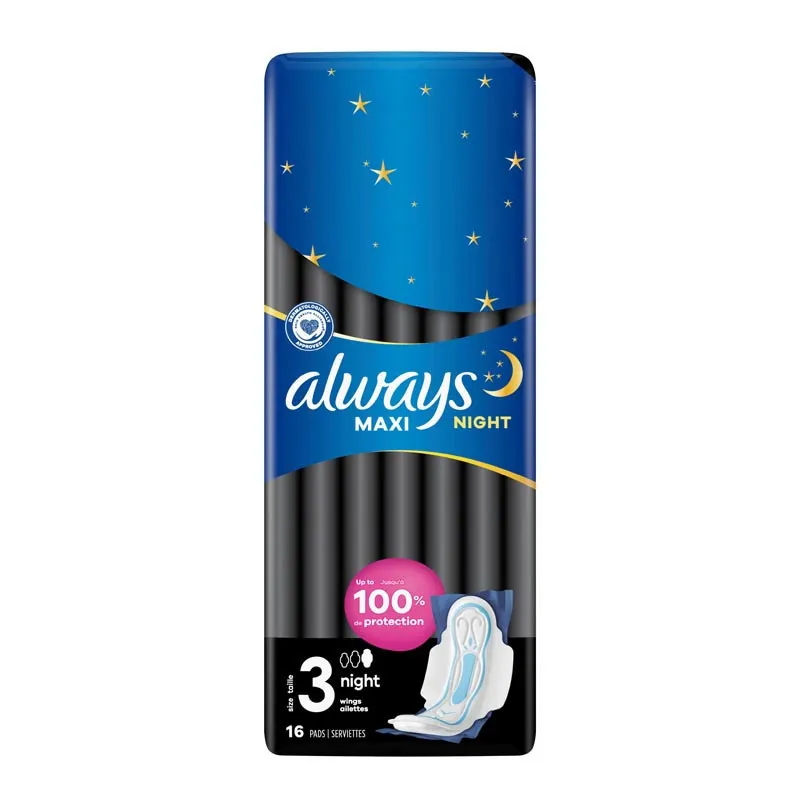 Serviettes x16 maxi night